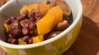 Aduki Bean, Delicata Squash and Chestnuts