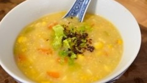 Corn Polenta Soup