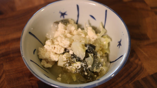 Onion, Wakame, Cabbage Tofu Salad
