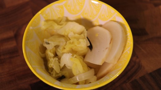 Turnip, Onion, Cabbage with Rosemary